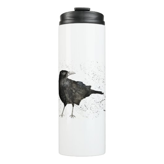 Krähenrabe Thermosbecher (Vorderseite)