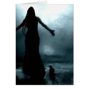 Krähenraben-Regenwasser der keltischen Göttin