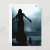 Krähenraben-Regenwasser der keltischen Göttin Postkarte (Vorne/Hinten)