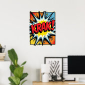 KRAK! Pop Art Comic Explosionspopster Poster (Heimbüro)