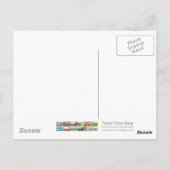 Krakau, Altstadt, Polen, schwarz-weiße Postkarte (Rückseite)