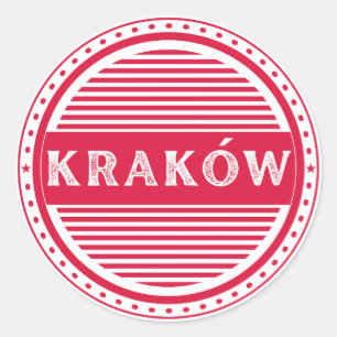 Krakau City Pride Emblem – Polnische Identität Runder Aufkleber
