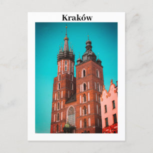 Krakau Europa Polen Polska Altstadt Postkarte