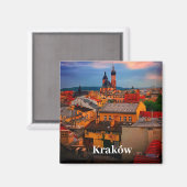 Krakau Europe Polen Altstadt Polens Magnet (Vorderseite/Rückseite)