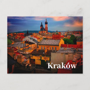 Krakau Europe Polen Altstadt Polens Postkarte