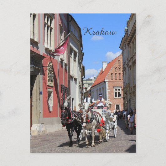 Krakau, Mariacki-Kirche, St.-Marienkirche, Geschen Postkarte (Vorderseite)
