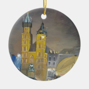 Krakau nachts keramikornament