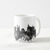 Krakau Poland Skyline BW Kaffeetasse (VorderseiteRechts)