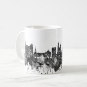 Krakau Poland Skyline BW Kaffeetasse (Vorderseite Links)