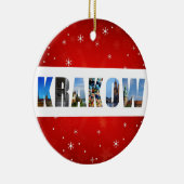 Krakau Polen Fotos Weihnachten Keramik Ornament (Rechts)