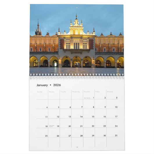 Krakau Polen - Kalender 2024 (Jan 2026)
