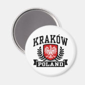 Krakau Polen Magnet (Vorderseite/Rückseite)