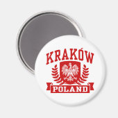 Krakau Polen Magnet (Vorderseite/Rückseite)