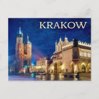 Krakau, Polen Postcard