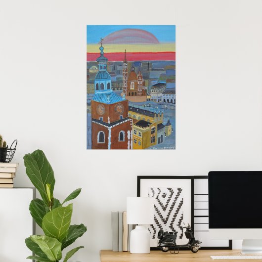 Krakau Polen Poster (Heimbüro)