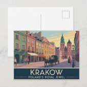 Krakau Polen Postkarte (Vorne/Hinten)