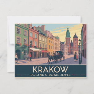 Krakau Polen Postkarte
