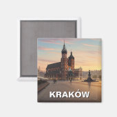 Krakau Polen Reisen Magnet (Vorderseite/Rückseite)