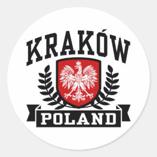 Krakau Polen Runder Aufkleber