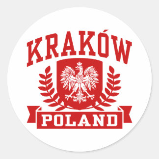 Krakau Polen Runder Aufkleber