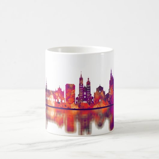 Krakau Polen Skyline Kaffeetasse (Mittel)