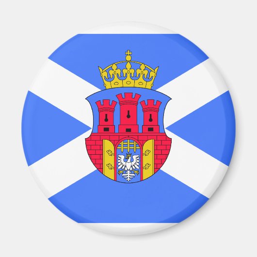 Krakau, polnische Flagge Magnet (Vorne)