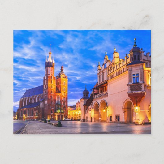 Krakau postcard, Polen Postkarte (Vorderseite)