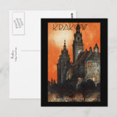 Krakau Postkarte (Vorne/Hinten)