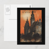 Krakau Postkarte (Vorne/Hinten)