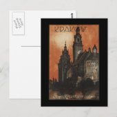 Krakau Postkarte (Vorne/Hinten)