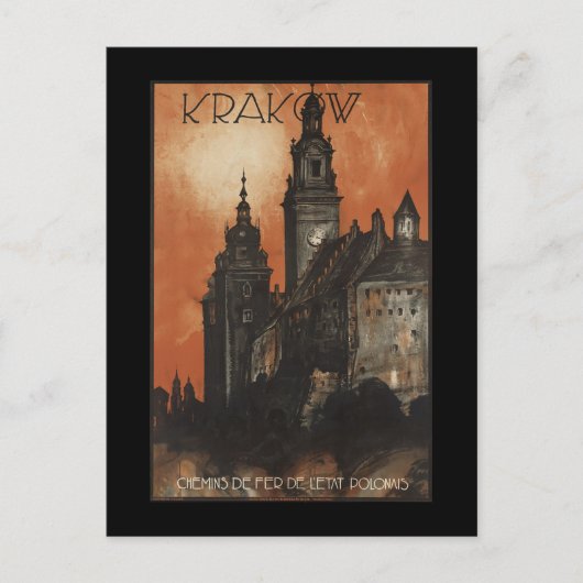 Krakau Postkarte (Vorderseite)