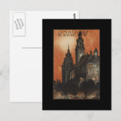 Krakau Postkarte (Vorne/Hinten)