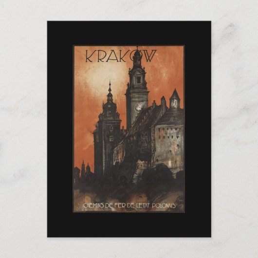 Krakau Postkarte (Vorderseite)
