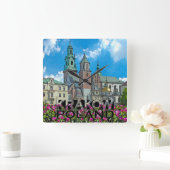 Krakau Quadratische Wanduhr (Zuhause)