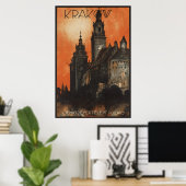 Krakau Vintage Travel Poster Ad Retro Prints (Heimbüro)