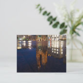 Krakauer Basilika Reflektion Polen Postkarte (Stehend Vorderseite)