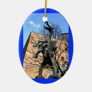 Krakauer Drache Keramikornament