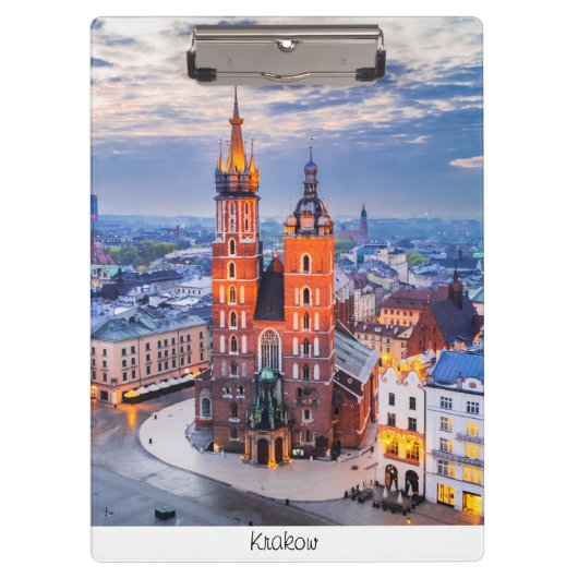Krakauer Nacht in Polen Klemmbrett (Vorderseite)