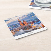 Krakauer Nacht in Polen Rechteckiger Pappuntersetzer (angewinkelt)