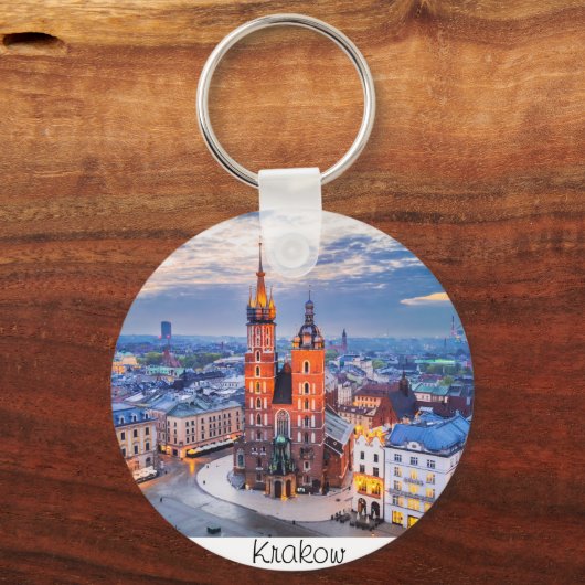 Krakauer Nacht in Polen Schlüsselanhänger (Rückseite)
