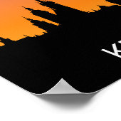 Krakauer Silhouette, Sonnenuntergang im Sommer, Ve Poster (Ecke)