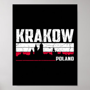 Krakauer Skyline Polen Poster