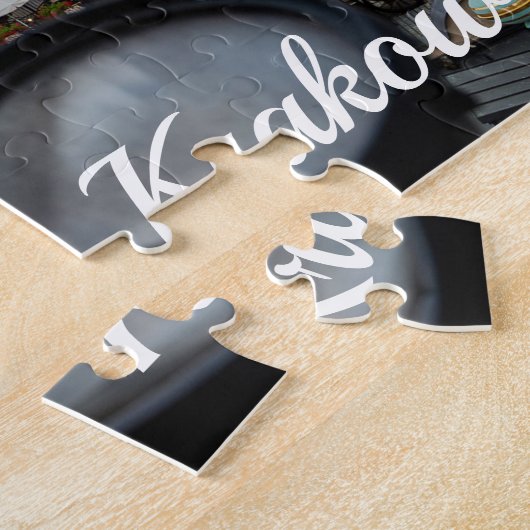 Krakauer Stadtzentrum von oben in Polen Puzzle (Seite)