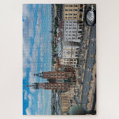Krakauer Stadtzentrum von oben in Polen Puzzle (Vertikal)
