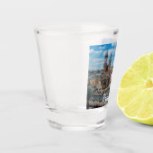 Krakauer Stadtzentrum von oben in Polen Schnapsglas (Links)