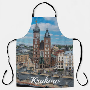 Krakauer Stadtzentrum von oben in Polen Schürze