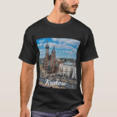 Krakauer Stadtzentrum von oben in Polen T-Shirt (Vorderseite)