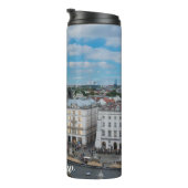 Krakauer Stadtzentrum von oben in Polen Thermosbecher (Nach rechts gedreht)