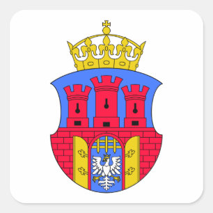 Krakauer Wappen Quadratischer Aufkleber