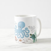 Krake 11 Unze. Tasse (VorderseiteRechts)